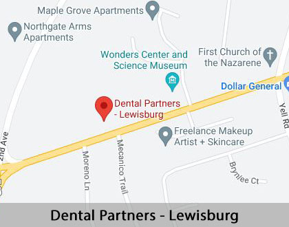 Map image for Sedation Dentist in Lewisburg, TN